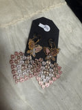 Butterfly heart earrings